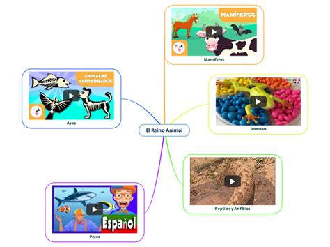 El Reino Animal Mind Map