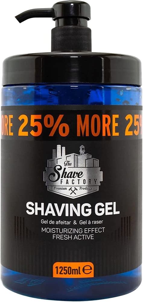 The Shave Factory Shaving Gel with 25% More Free - Moisturizing Effect ...