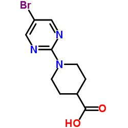 Ácido 1 5 bromopirimidin 2 il piperidin 4 carboxílico CAS 799283 92