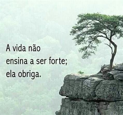 A Vida N O Ensina A Ser Forte Ela Obriga Frases