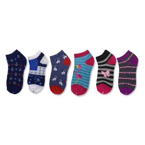 Kit c 6 Meia Sapatilha Feminina Desenhos Sortidos Bruna Lian Galé Lingerie Calcinhas