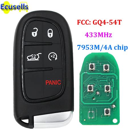 Button Smart Remote Key Fob Mhz M A Chip For Jeep Cherokee