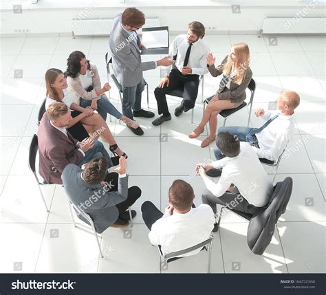 Young Employees Ask Questions During Business Stock Photo 1642121656 ... 
