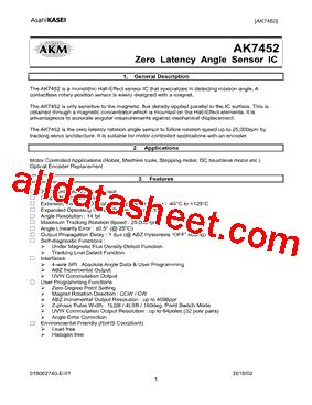 Ak Datasheet Pdf Asahi Kasei Microsystems