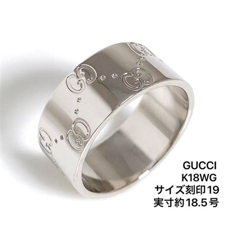 しておりま Gucci サイズ 155号の通販 By Kenkens Shop｜ラクマ グッチ K18wg アイコンリング デザインに