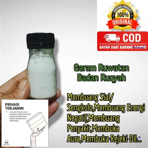 Jual Garam Ruqyah Garam Mandiaura Garam Ruwatan Badan Cod Shopee