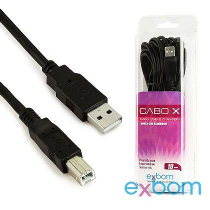 Cabo USB 10 Metros AM BM Para Impressoras Mundoware