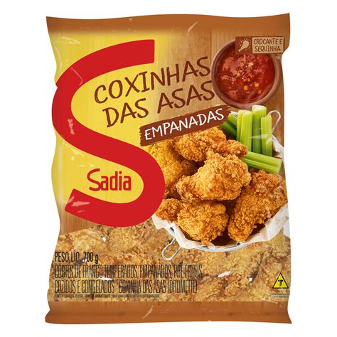 Coxinhas De Asa De Frango Empanada Sadia Pacote 700g