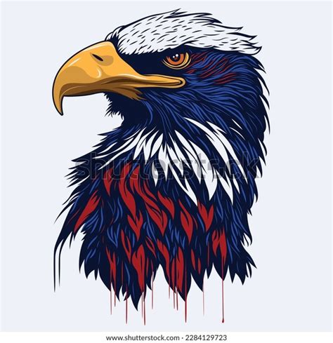 American Flag Eagle Vector Art Vector Stock Illustration 2284129723 | Shutterstock