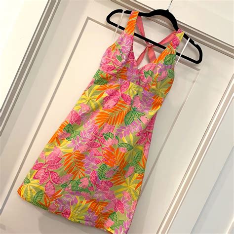 Vintage Lilly Pulitzer Halter Top Dress Gem