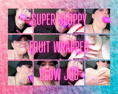 Super Sloppy Fruit Wrapped Blow Job X MP GodMother Of Ass BBW Fetish Videos Clips Sale