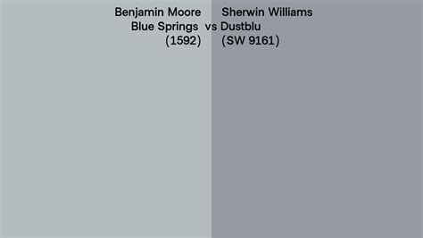 Benjamin Moore Blue Springs Vs Sherwin Williams Dustblu Sw