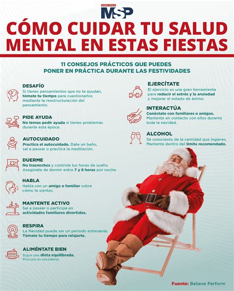 Cómo Cuidar Tu Salud Mental En Estas Fiestas Infografía