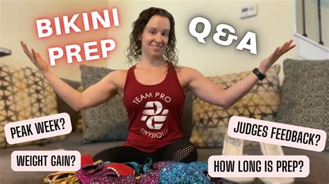 Bikini Prep Q A Peak Week Show Day Post Show Weight Gain And More