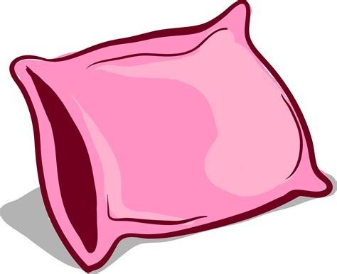 Pink pillow, illustration, vector on white background. 13470350 Vector ...