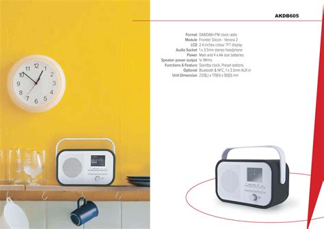 Portable Dabdabfm Clock Radio Akai