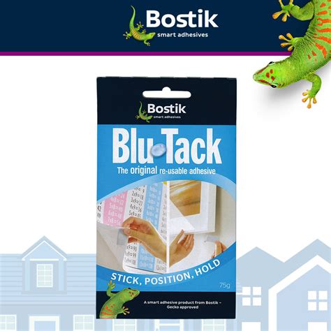 Bostik Blu Tack Original Multi Purpose Re Usable Adhesive 75g Sticks