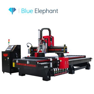 Powerful 1335 8 Tools ATC Woodworking CNC Router Blue Elephant CNC