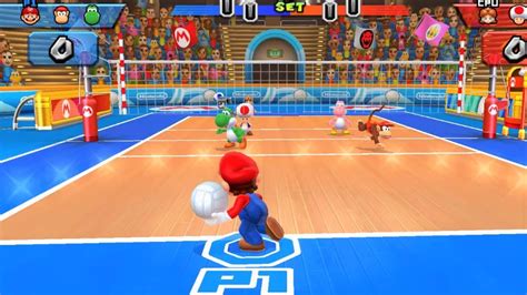 Mario Sports Mix Volleyball Wii Gameplay 720p60fps Youtube