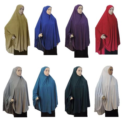 Muslim Women Prayer Hijab Long Scarf Jilbab Islamic Large Overhead