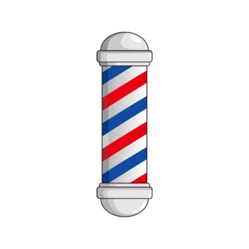 Decoração De Poste De Barbearia PNG Barber Fazer Compras Pólo