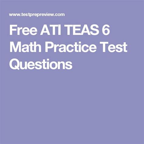 Teas Free Practice Math