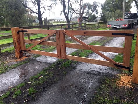 Rail Style Gates Rail Fence Gate Gippsland Timber Gates