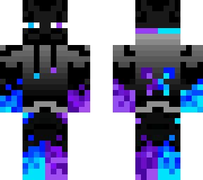 Blue+Purple Enderman | Minecraft Skin