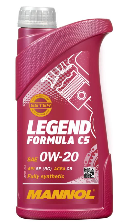 Motorový olej 0W 20 Mannol 7921 Legend Formula C5 1 L Motorové