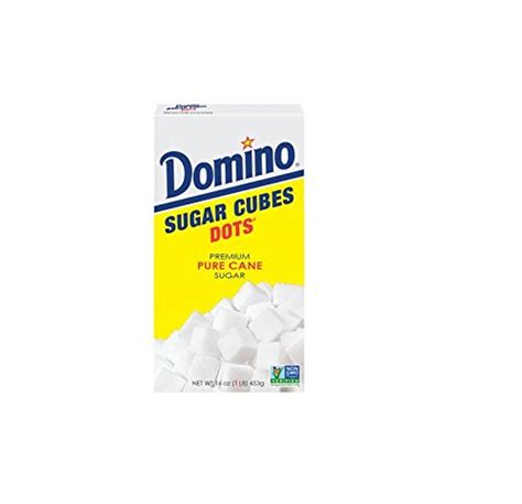 Domino Premium Pure Cane Sugar Cubes Dots, 1 Pound Box