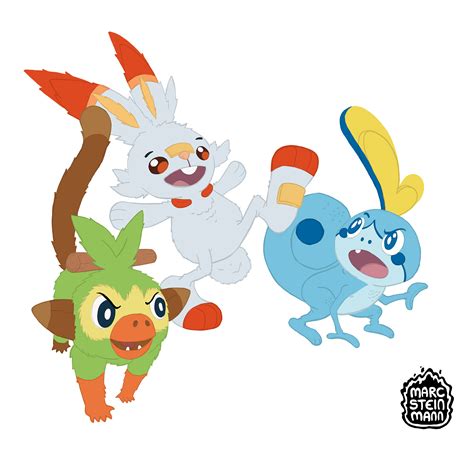 Pokemon Gen 8 Starters. :: Behance