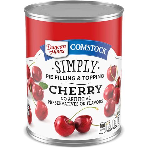 Duncan Hines Comstock Simply Pie Filling And Topping Cherry