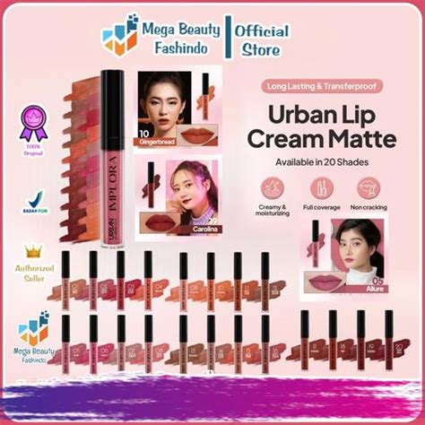 Jual Implora Urban Lip Cream Matte 01 Dusky Nude Kab Tangerang Mega Beauty Fashindo