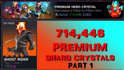 Marvel Contest Of Champions Biggest Crystal Opening Ever 714446 Shard Crystals Part 1 Youtube