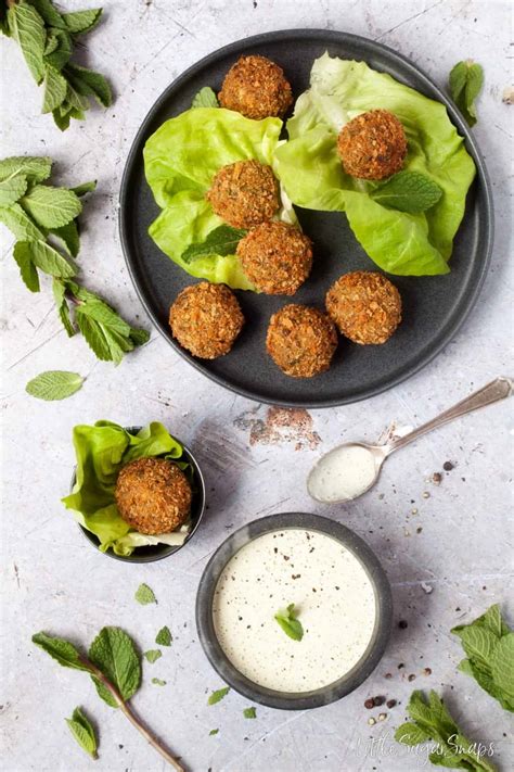 Mint Pea Falafel With A Mint Tahini Dressing Littlesugarsnaps