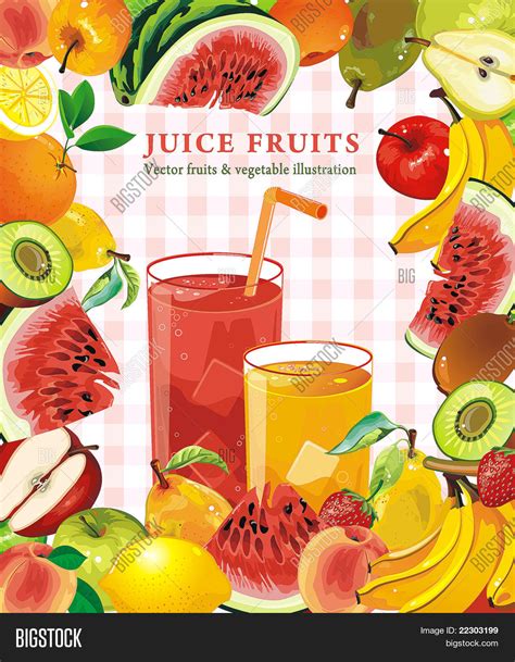 Design Juicy Fruit Vector Photo Free Trial Bigstock