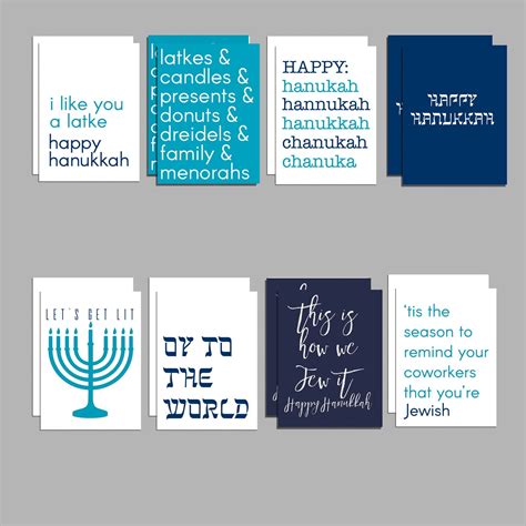 Funny Hanukkah Cards - Bulk Pack 24 Jewish Holiday Chanukah Greetings ...