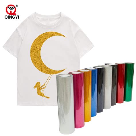 Cool Peeling 150-200um Thickness Glod Glossy Heat Transfer Vinyl for