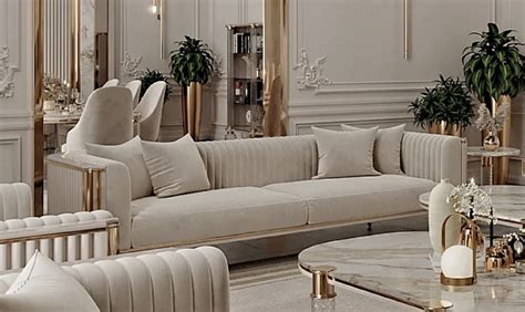 Casa Padrino Luxury Art Deco Seater Sofa Gray Gold X X H