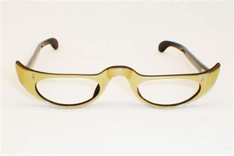 Swank Gold And Black Eyeglasses Frame France1960s Vingtage