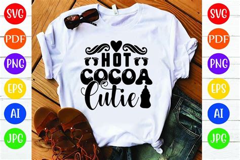 Hot Cocoa Cutie Graphic By MK Design Store Creative Fabrica