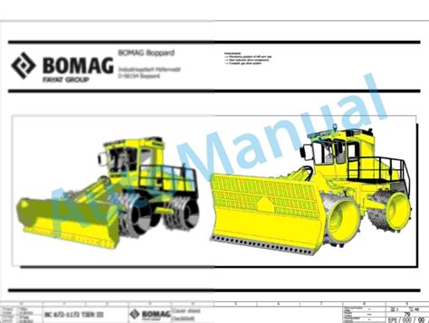 Bomag BC 1172 RB-2 Refuse Compactor Electric, Hydraulic Schematics