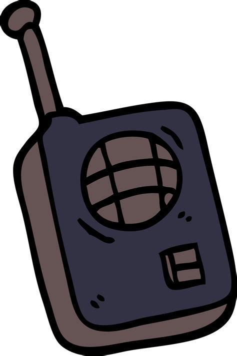 Dibujos Animados Garabato Walkie Talkie 12137873 Vector En Vecteezy