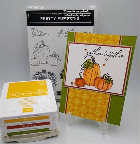 Stampin Up Pretty Pumpkins Creative Stamping Designs