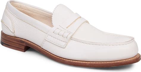 Church's Pembrey Penny Loafers in White for Men - Lyst