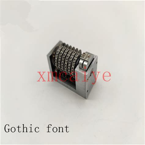 High Guality Gothic Font Numbering Machine Digit For Letterpress