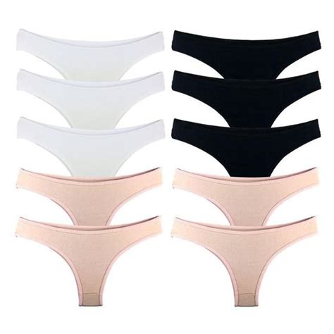 Kit Calcinhas Fio Dental Try Basics Algod O Cotton B Sica Lisa Moda Lingerie Moda Feminina