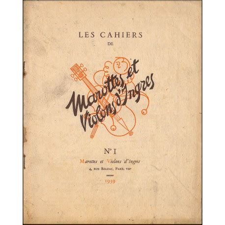 Les Cahiers De Marottes Et Violons D Ingres