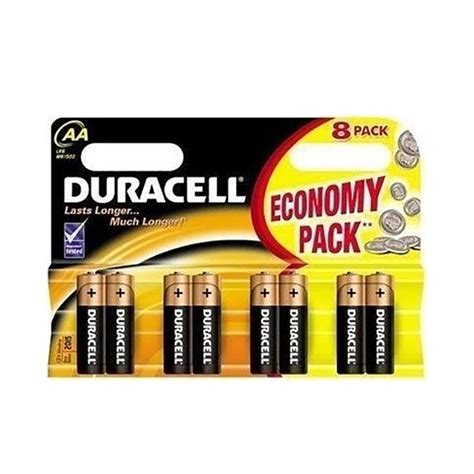 ACI Hellas Duracell Αλκαλικές Μπαταρίες AA 1 5V 8τμχ DBAALR6 DURDBAALR6