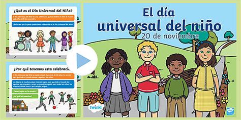 Powerpoint El Día Universal Del Niño Twinkl